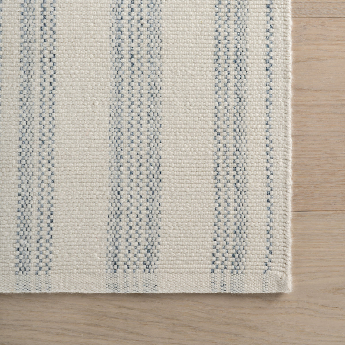 Dash & Albert Nexel Striped Farmhouse Rug in Blue, photo 4