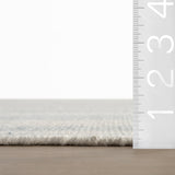 Dash & Albert Nexel Striped Farmhouse Rug in Blue, photo 5