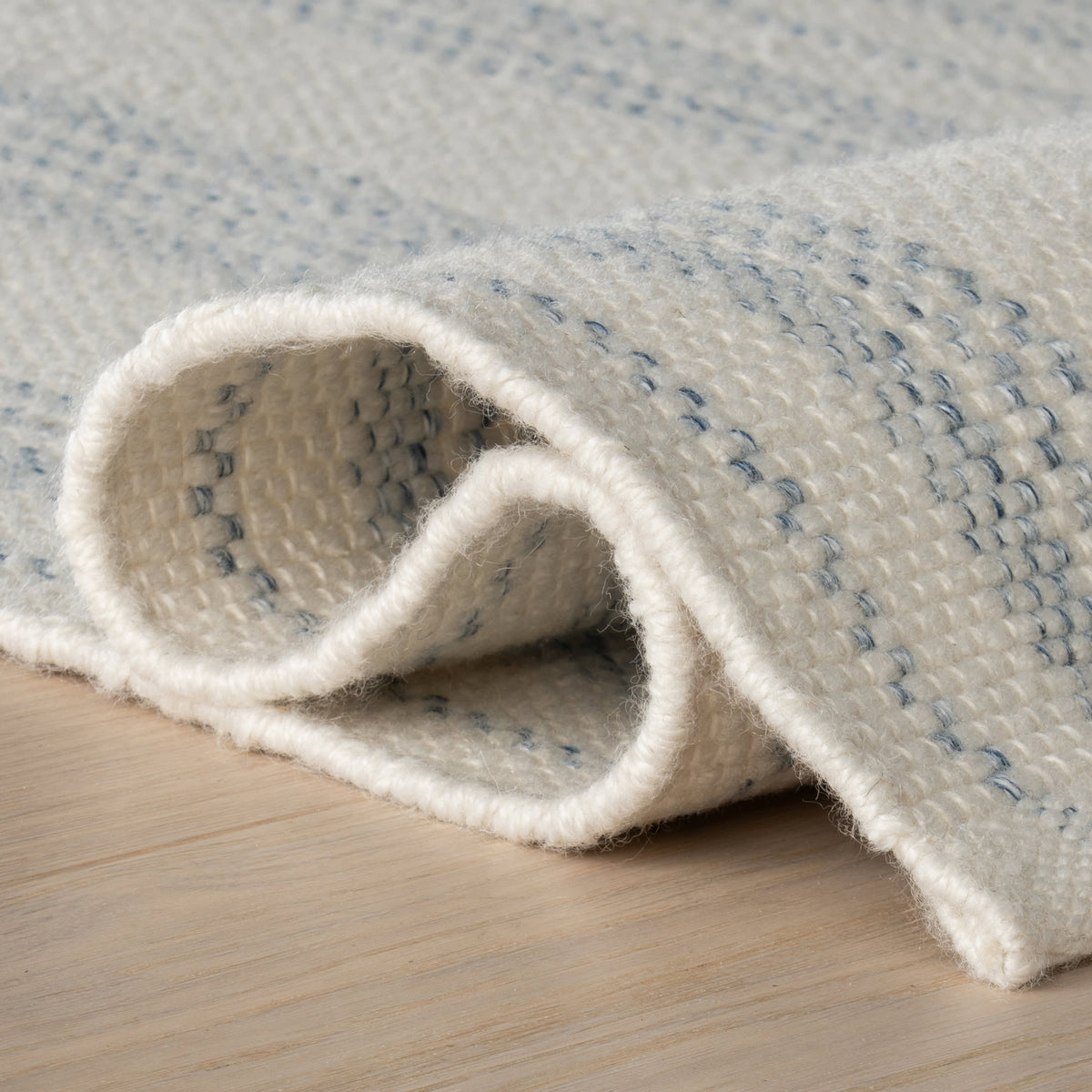 Dash & Albert Nexel Striped Farmhouse Rug in Blue, photo 6