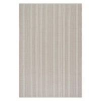Dash & Albert Nexel Striped Farmhouse Rug in Tan, on white
