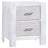 White Brushed Oak with White Bark Oak | Rustico Moderno Nightstand | Valley Ridge Furniture