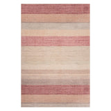 Dash & Albert Noa Modern Striped Washable Rug in Multicolour, on white