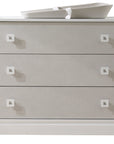 White Wood with Mosaic Laminate | Olson Crib & Dresser Set | Valley Ridge Furniture