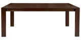 West Bros Phase 76" Rectangle Extension Table in 80 Walnut, on white
