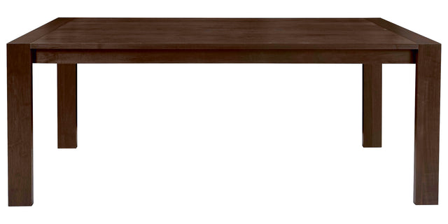 West Bros Phase 76" Rectangle Extension Table in 80 Walnut, on white