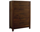 West Bros Phase Chest of Drawers in 80 Walnut, on white