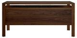 West Bros Phase Executive Desk in 80 Walnut, from the back