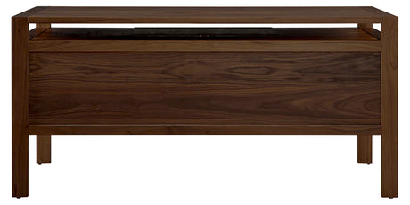 West Bros Phase Executive Desk in 80 Walnut, from the back