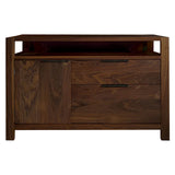 West Bros Phase File Credenza in 80 Walnut, on white