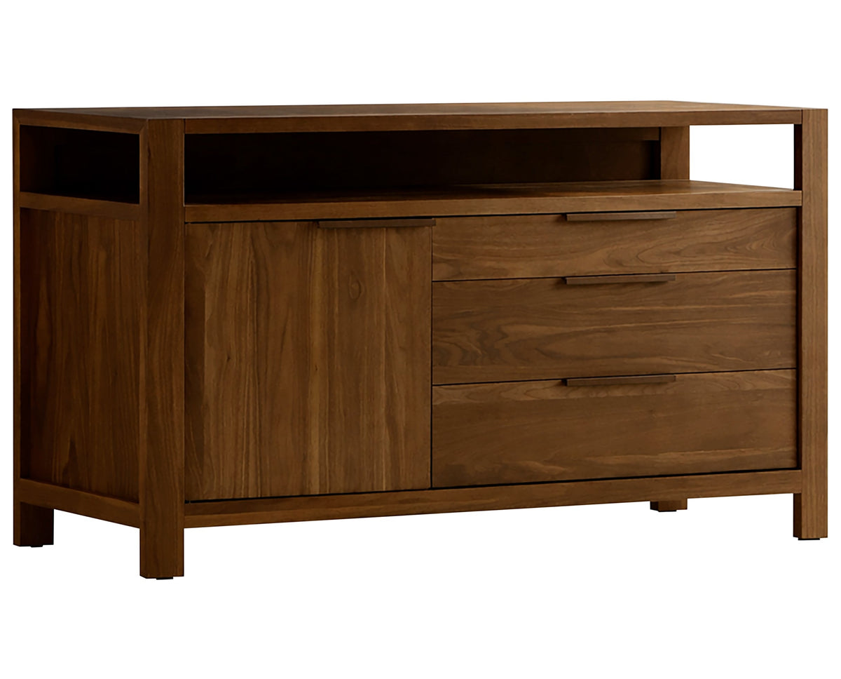 West Bros Phase Sideboard in 80 Walnut, rendering