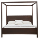 West Bros Curva Poster Bed in 22 Mocha, on white