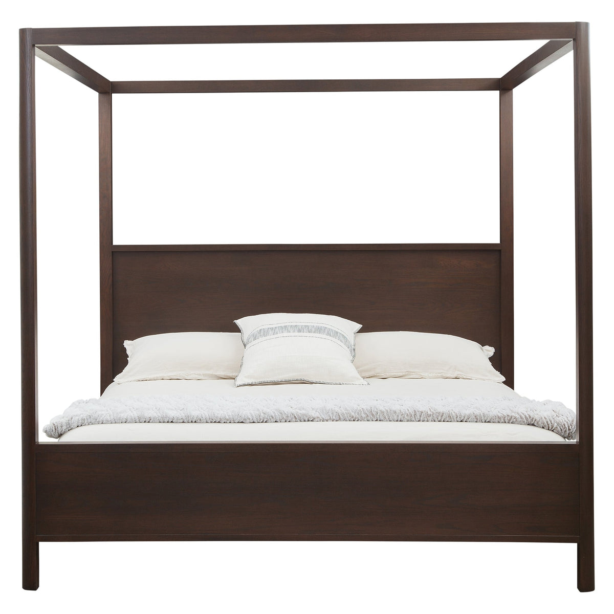 West Bros Curva Poster Bed in 22 Mocha, on white