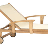 St. Tropez Adjustable Chaise Lounge with Wheels
