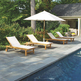 St. Tropez Adjustable Chaise Lounge with Wheels