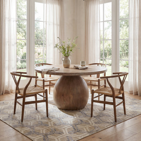 Dash & Albert Senava Modern Geometric Washable Rug in Grey, photo 4
