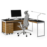 BDi Sequel 20 6107 Mobile File Cabinet in Natural Walnut, on white