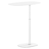 BDi Serif 1045 Adjustable Side/Laptop Table in Salt | Metal, on white