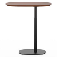 BDi Serif 1045 Adjustable Side/Laptop Table in Chocolate Stained Walnut, on white
