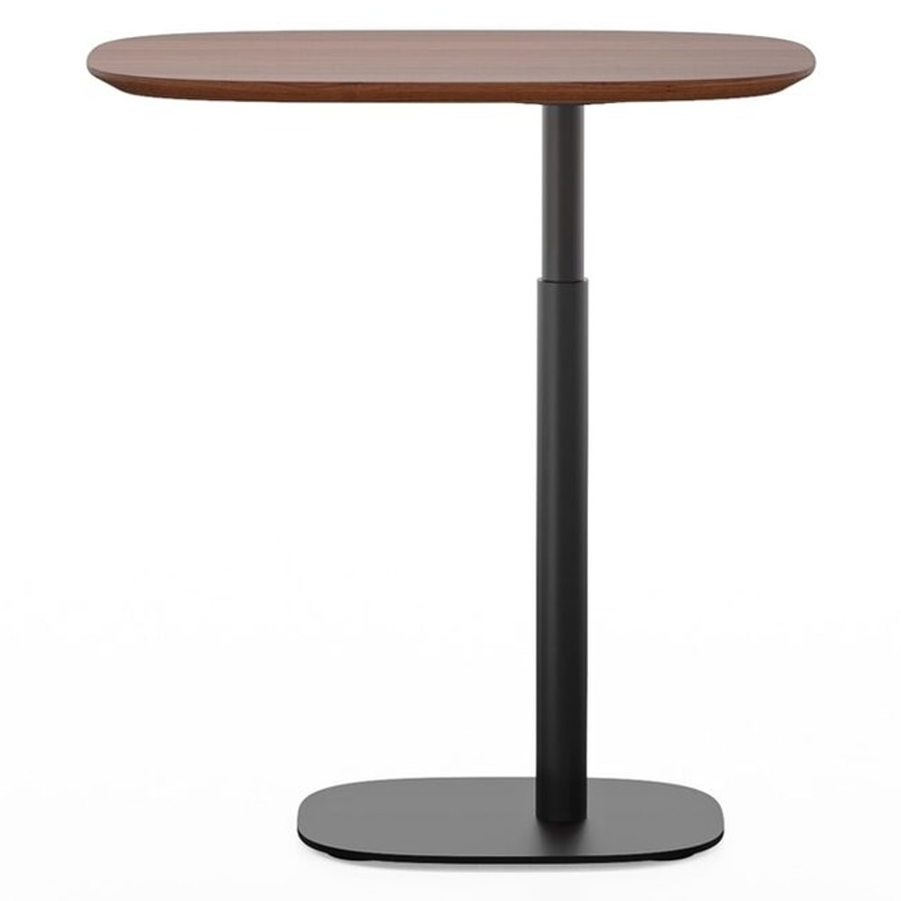 BDi Serif 1045 Adjustable Side/Laptop Table in Chocolate Stained Walnut, on white