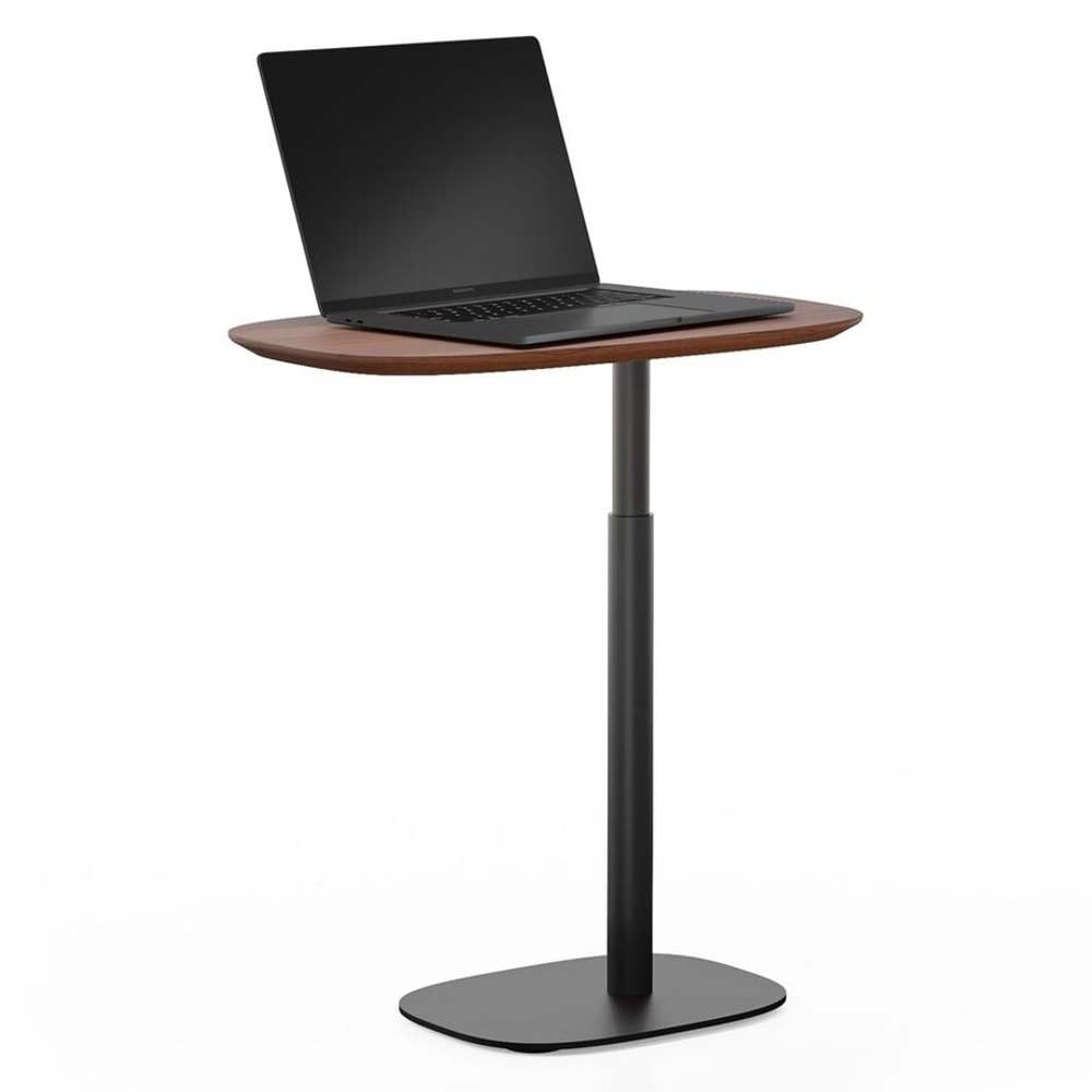 BDi Serif 1045 Adjustable Side/Laptop Table in Chocolate Stained Walnut, on white
