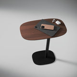 BDi Serif 1045 Adjustable Side/Laptop Table in Chocolate Stained Walnut, in a room setting