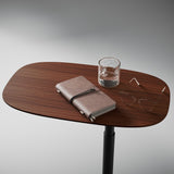 BDi Serif 1045 Adjustable Side/Laptop Table in Chocolate Stained Walnut, in a room setting
