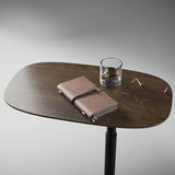 BDi Serif 1045 Adjustable Side/Laptop Table in Toasted Oak, in a room setting