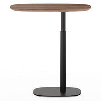 BDi Serif 1045 Adjustable Side/Laptop Table in Natural Walnut, on white