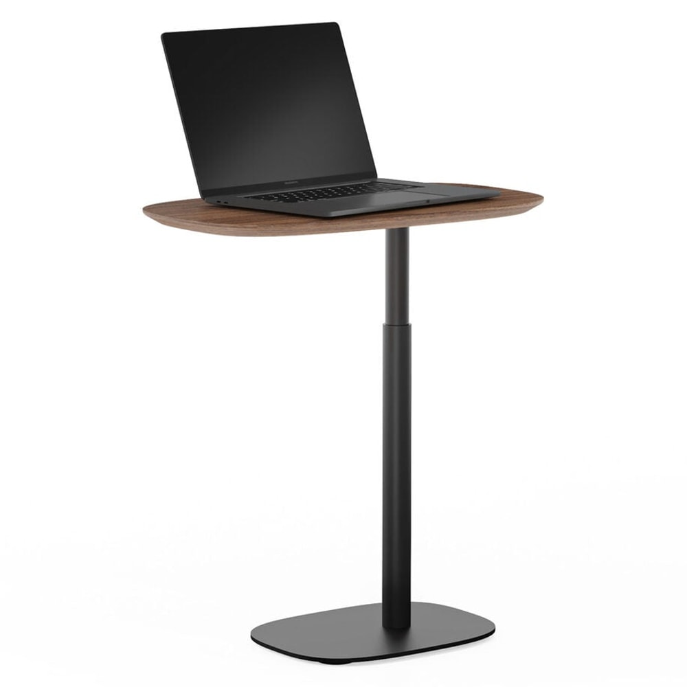 BDi Serif 1045 Adjustable Side/Laptop Table in Natural Walnut, on white