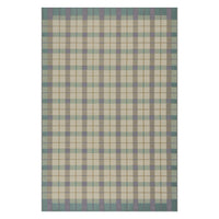 Dash & Albert Sundara Modern Plaid Indoor/Outdoor Rug in Blue Multi, on white