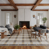 Dash & Albert Sundara Modern Plaid Indoor/Outdoor Rug in Grey Multi, photo 5