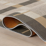 Dash & Albert Sundara Modern Plaid Indoor/Outdoor Rug in Grey Multi, photo 9