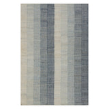 Dash & Albert Tayo Modern Striped Indoor Rug in Blue, on white