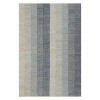 Dash & Albert Tayo Modern Striped Indoor Rug in Blue, on white