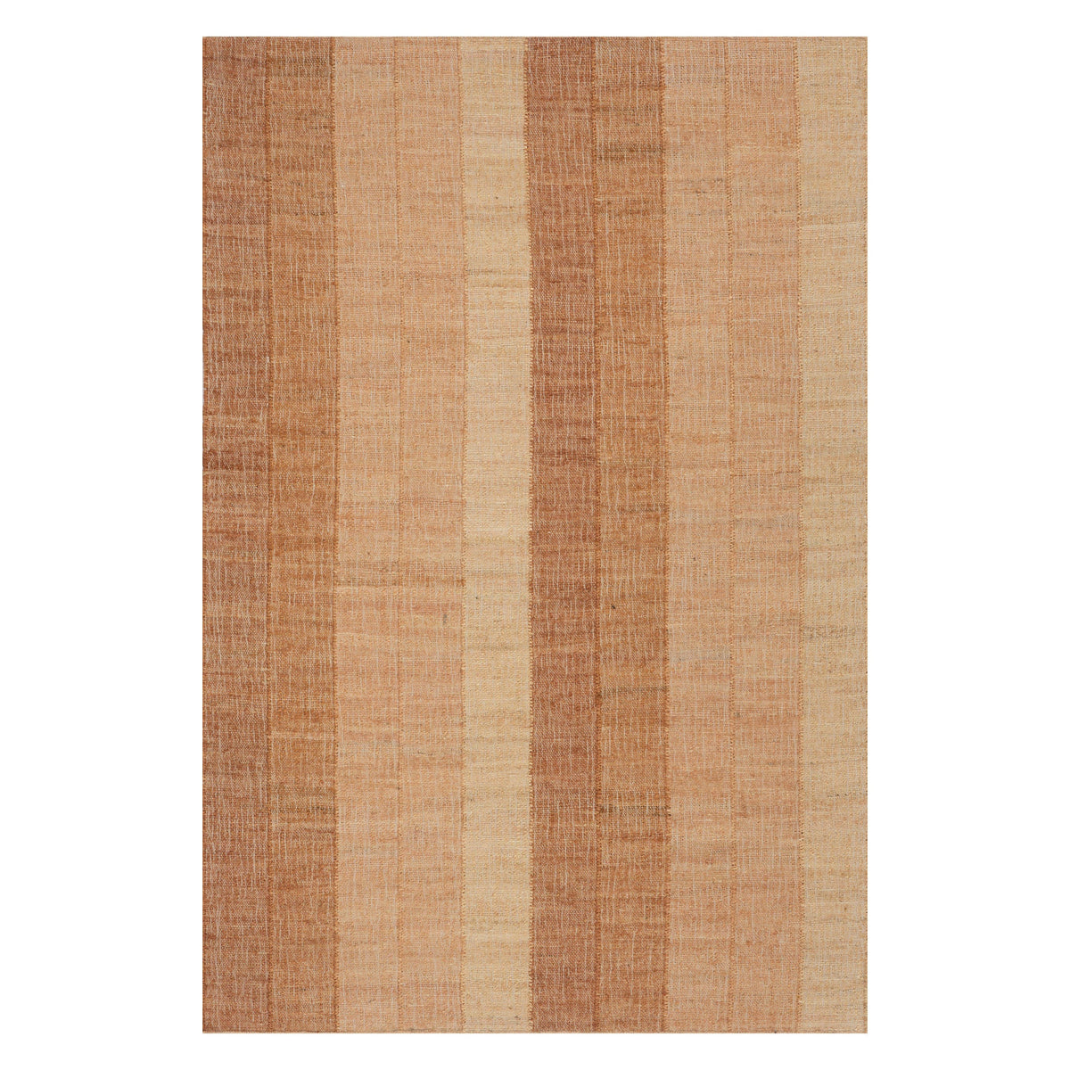 Dash & Albert Tayo Modern Striped Indoor Rug in Orange, on white