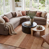 Dash & Albert Tayo Modern Striped Indoor Rug in Orange, photo 2
