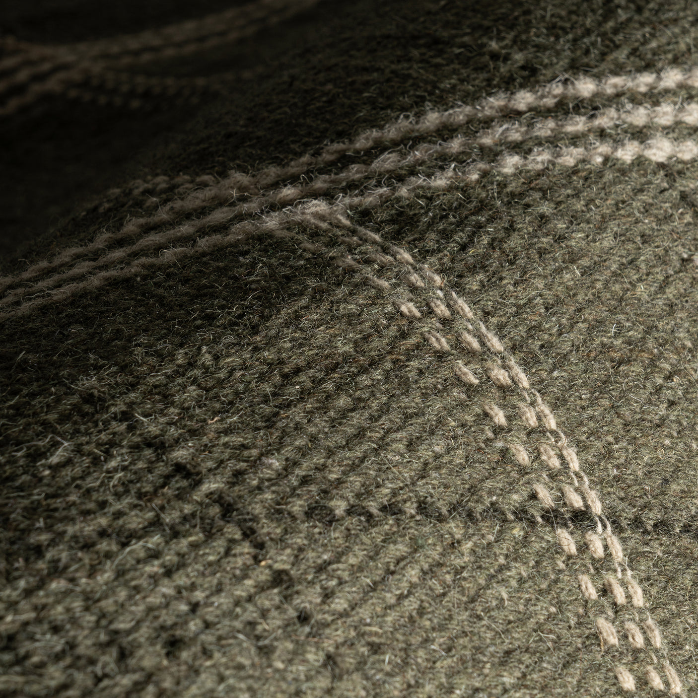 Nate Berkus Downing Plaid Wool Cozy Area Rug