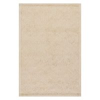 Dash & Albert Thale Textured Handmade Jute Rug in Bleach, on white