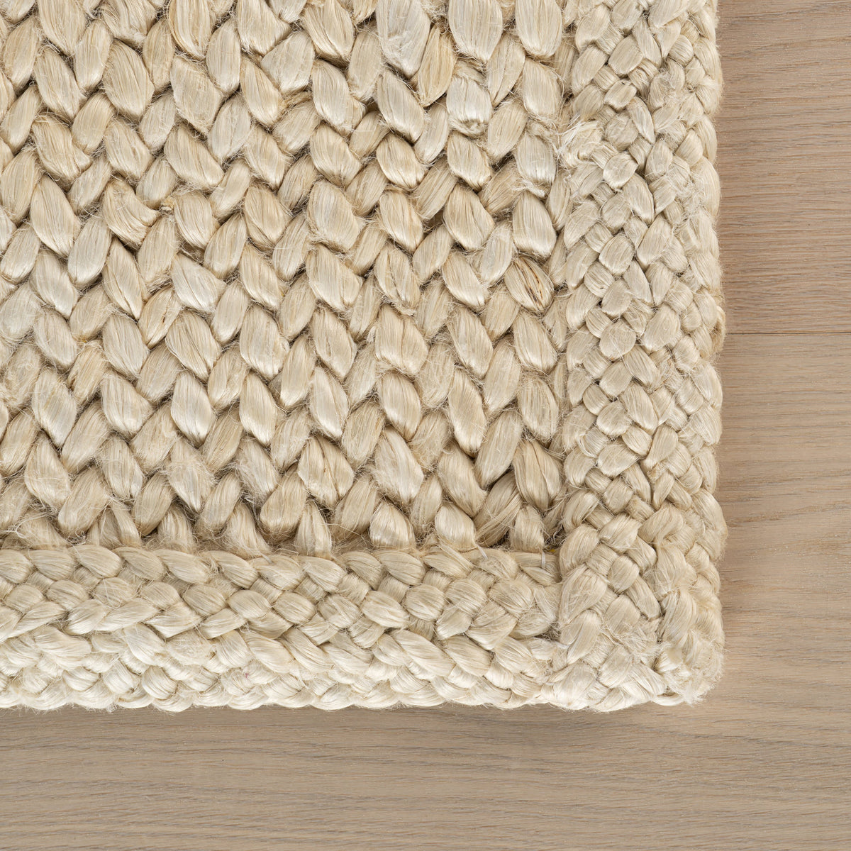 Dash & Albert Thale Textured Handmade Jute Rug in Bleach, photo 6