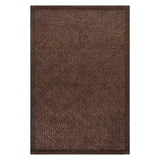 Dash & Albert Thale Textured Handmade Jute Rug in Chocolate Brown, on white