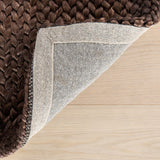 Dash & Albert Thale Textured Handmade Jute Rug in Chocolate Brown, photo 5