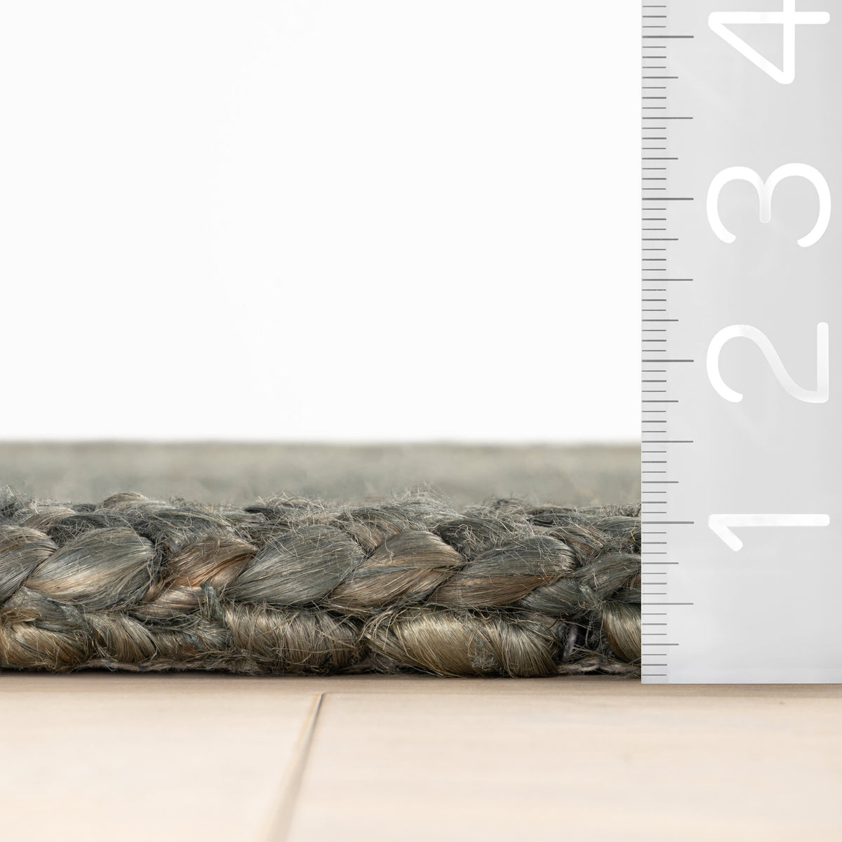 Dash & Albert Thale Textured Handmade Jute Rug in Grey, photo 5