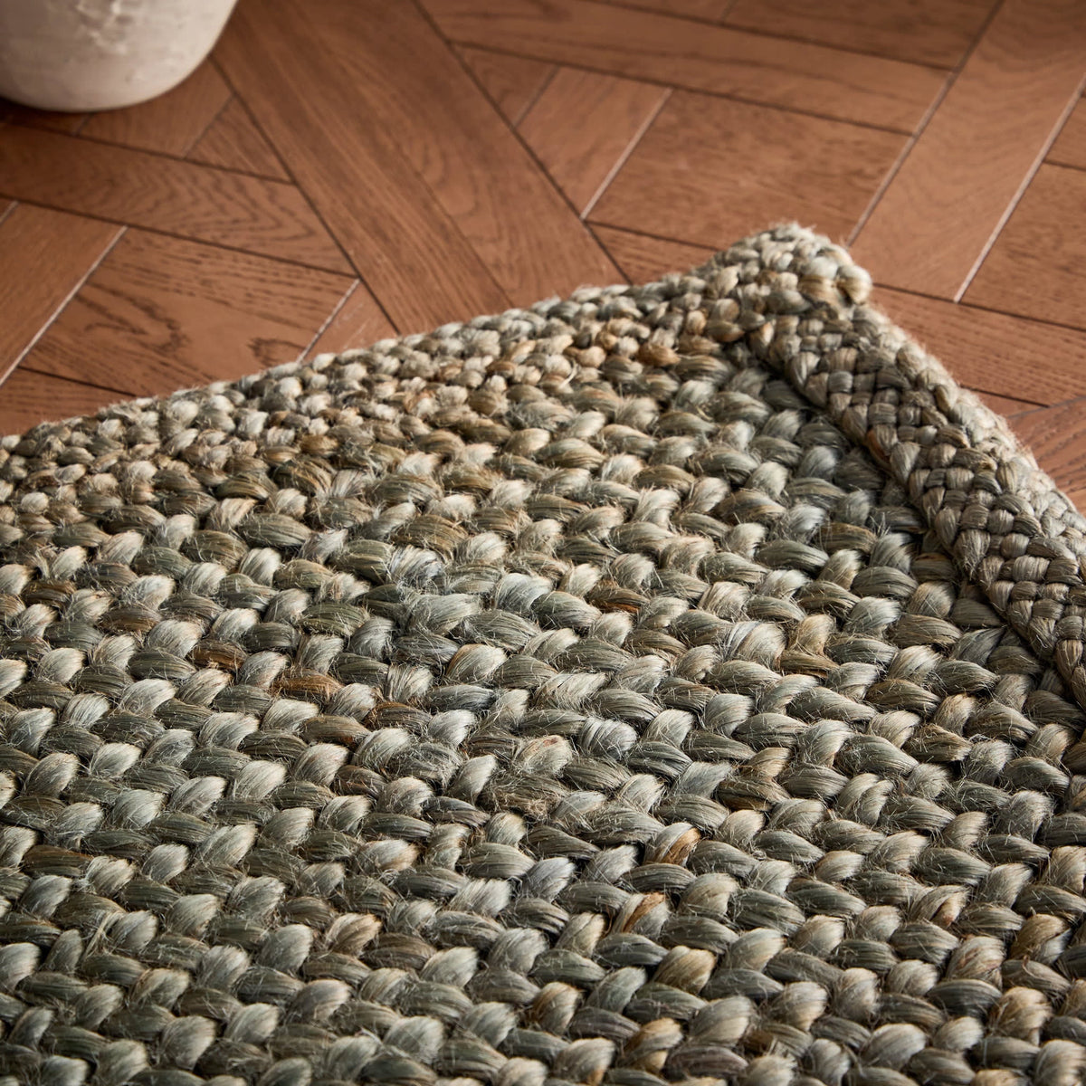 Dash & Albert Thale Textured Handmade Jute Rug in Grey, photo 6