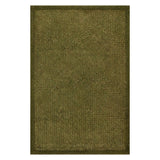 Dash & Albert Thale Textured Handmade Jute Rug in Moss, on white