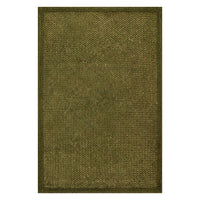 Dash & Albert Thale Textured Handmade Jute Rug in Moss, on white