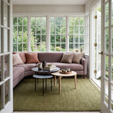 Dash & Albert Thale Textured Handmade Jute Rug in Moss, photo 2
