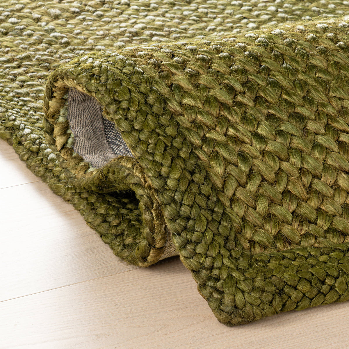 Dash & Albert Thale Textured Handmade Jute Rug in Moss, photo 9