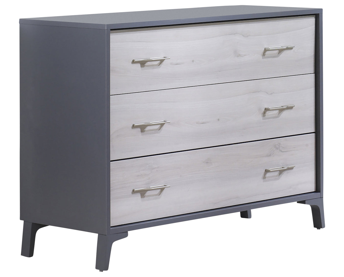 Charcoal Wood with Washed Walnut Laminate | Metro Crib & Dresser Set | Valley Ridge Furniture