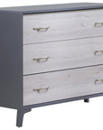 Charcoal Wood with Washed Walnut Laminate | Metro Crib & Dresser Set | Valley Ridge Furniture