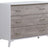 White Wood with Sand Laminate | Metro Crib & Dresser Set | Valley Ridge Furniture
